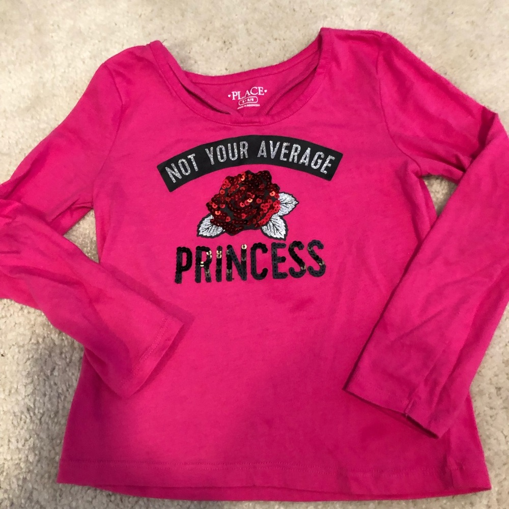 Long sleeve pink top